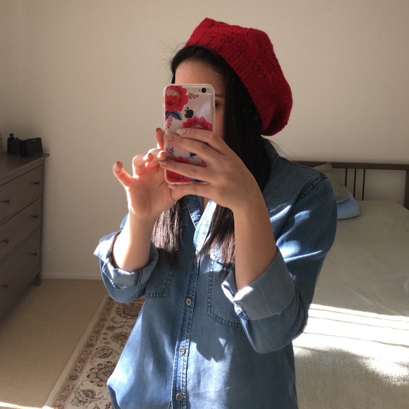 Red Beanie from LF - Picture 3 of 3